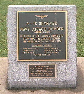 A-4E Skyhawk Fighter Jet Plaque