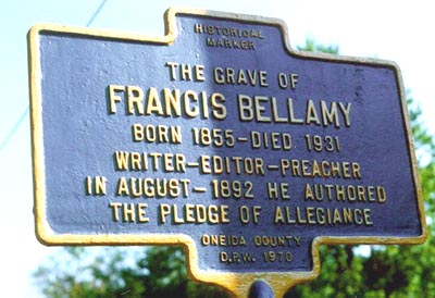 Francis Bellamy Historic Marker